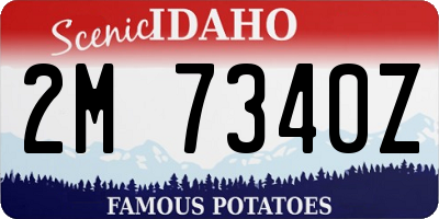 ID license plate 2M7340Z