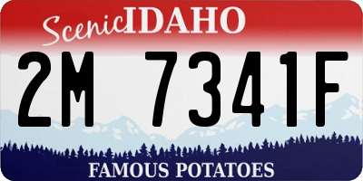 ID license plate 2M7341F