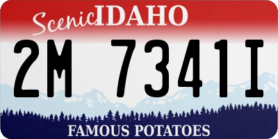 ID license plate 2M7341I