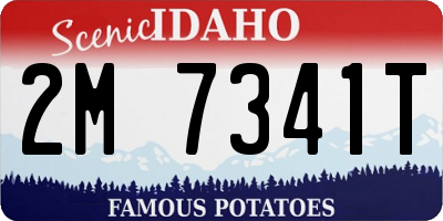 ID license plate 2M7341T