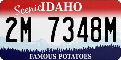 ID license plate 2M7348M
