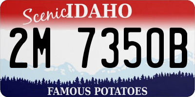 ID license plate 2M7350B