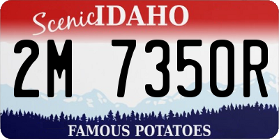 ID license plate 2M7350R