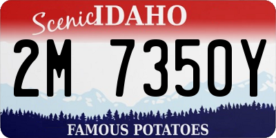ID license plate 2M7350Y