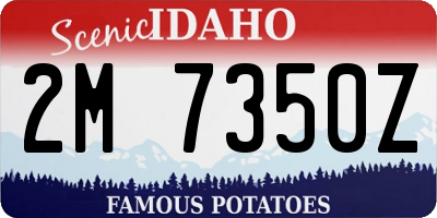 ID license plate 2M7350Z