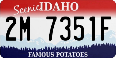 ID license plate 2M7351F