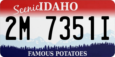 ID license plate 2M7351I