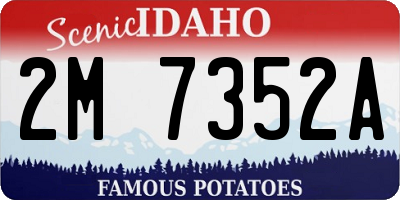 ID license plate 2M7352A