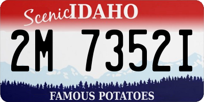ID license plate 2M7352I