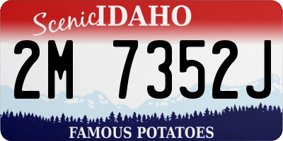 ID license plate 2M7352J