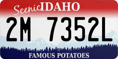 ID license plate 2M7352L