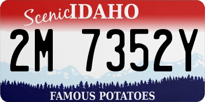 ID license plate 2M7352Y
