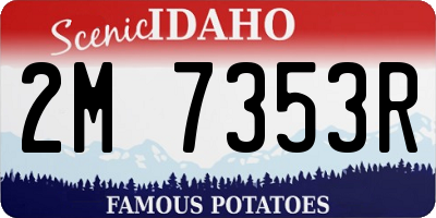 ID license plate 2M7353R