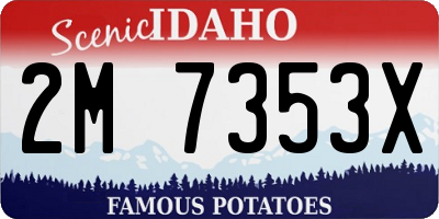 ID license plate 2M7353X