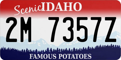 ID license plate 2M7357Z