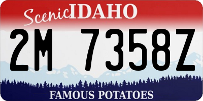 ID license plate 2M7358Z