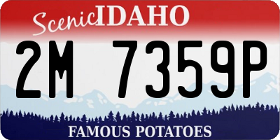 ID license plate 2M7359P