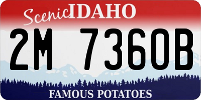 ID license plate 2M7360B