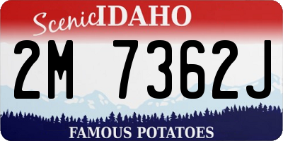 ID license plate 2M7362J