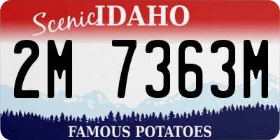 ID license plate 2M7363M