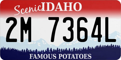 ID license plate 2M7364L