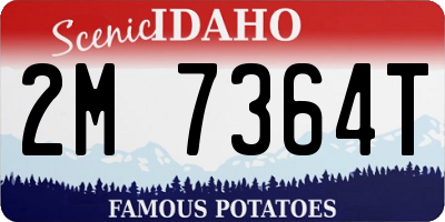 ID license plate 2M7364T