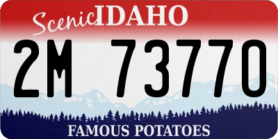 ID license plate 2M7377O