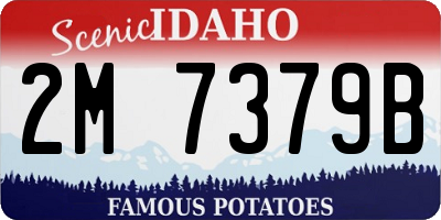 ID license plate 2M7379B