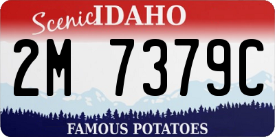 ID license plate 2M7379C