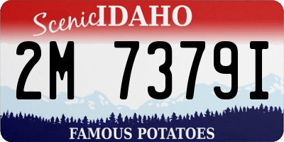 ID license plate 2M7379I