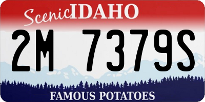 ID license plate 2M7379S