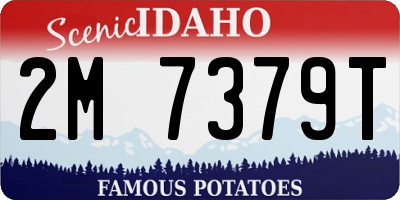 ID license plate 2M7379T