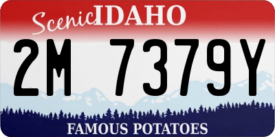 ID license plate 2M7379Y