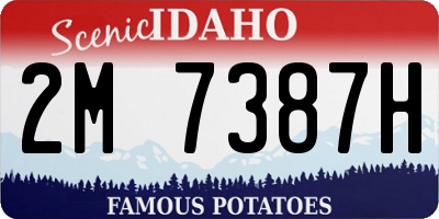 ID license plate 2M7387H