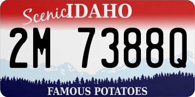 ID license plate 2M7388Q