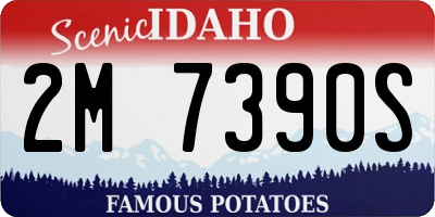 ID license plate 2M7390S