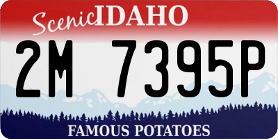 ID license plate 2M7395P