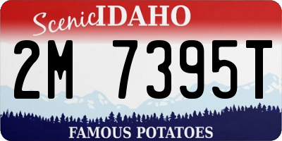 ID license plate 2M7395T