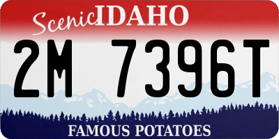 ID license plate 2M7396T