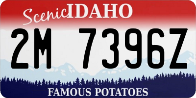 ID license plate 2M7396Z
