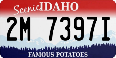 ID license plate 2M7397I