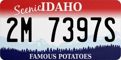 ID license plate 2M7397S