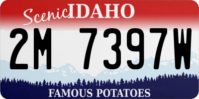 ID license plate 2M7397W