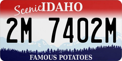 ID license plate 2M7402M