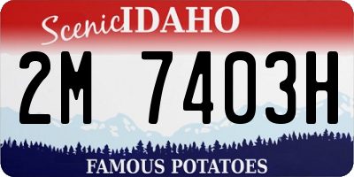 ID license plate 2M7403H