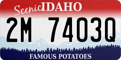 ID license plate 2M7403Q