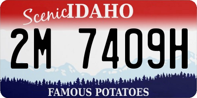 ID license plate 2M7409H
