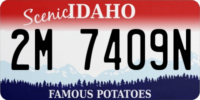 ID license plate 2M7409N