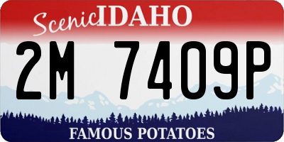 ID license plate 2M7409P