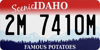 ID license plate 2M7410M
